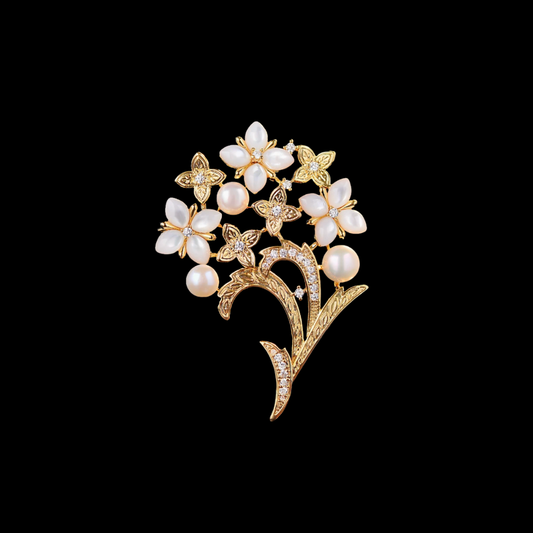 AVELIA Vintage en Fleurs Brooch