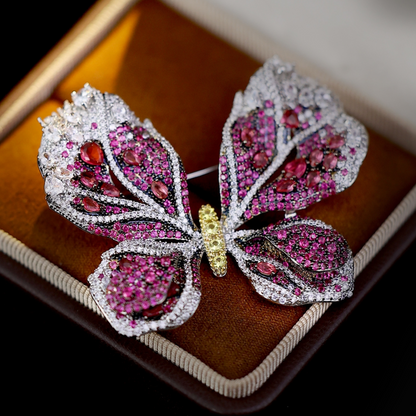 Classic Butterfly Vivid Elegance Brooch - AVELIA JEWELRY