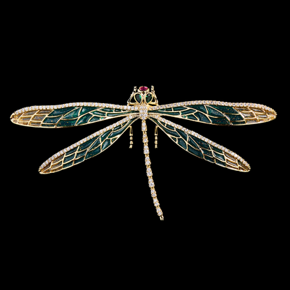 AVELIA Classic Enamel Dragonfly Grace Brooch