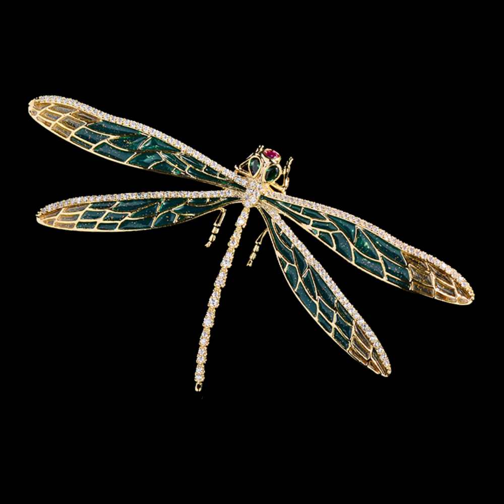 AVELIA Classic Enamel Dragonfly Grace Brooch