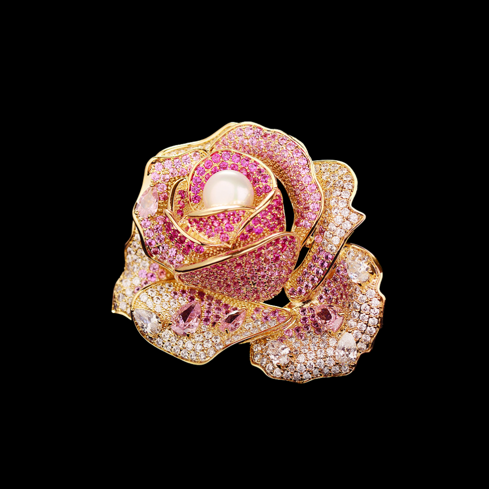 AVELIA Gold Flower Brooch