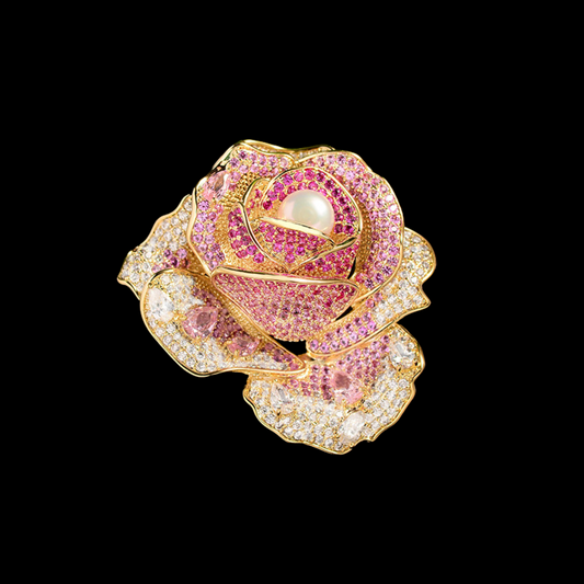 AVELIA Gold Flower Brooch