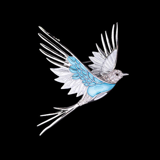 AVELIA Enamel Bird Brooch​
