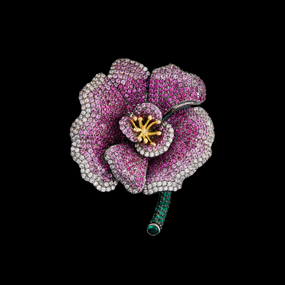 AVELIA Classic Blossom Elegance Floral Brooch