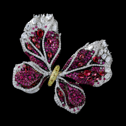 Classic Butterfly Vivid Elegance Brooch - AVELIA JEWELRY