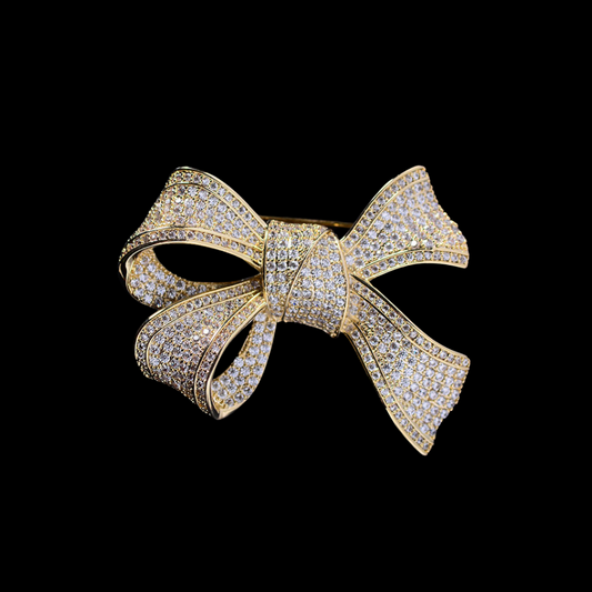 AVELIA Gold Bow Brooch