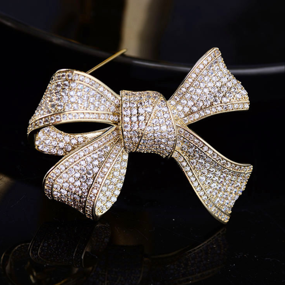 AVELIA Gold Bow Brooch
