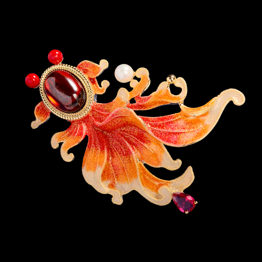 AVELIA Enamel Fish Brooch​