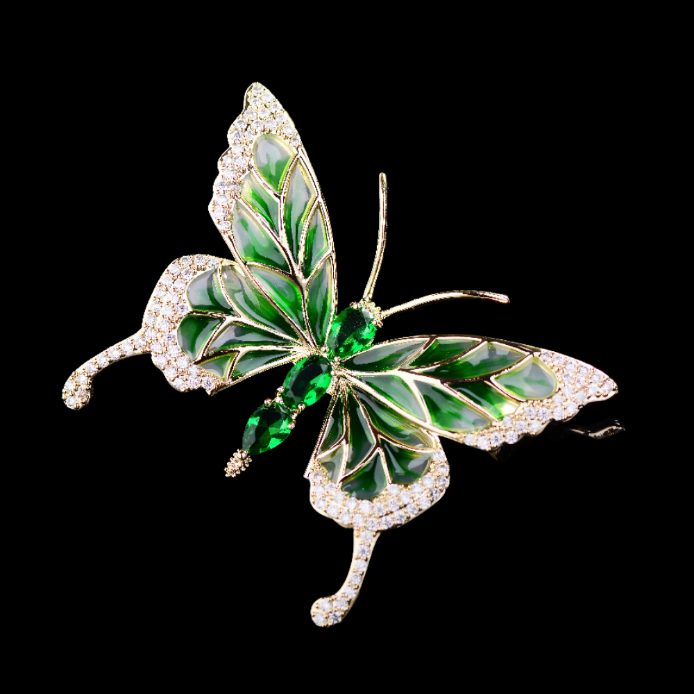 AVELIA Vintage Enamel Butterfly Brooch​