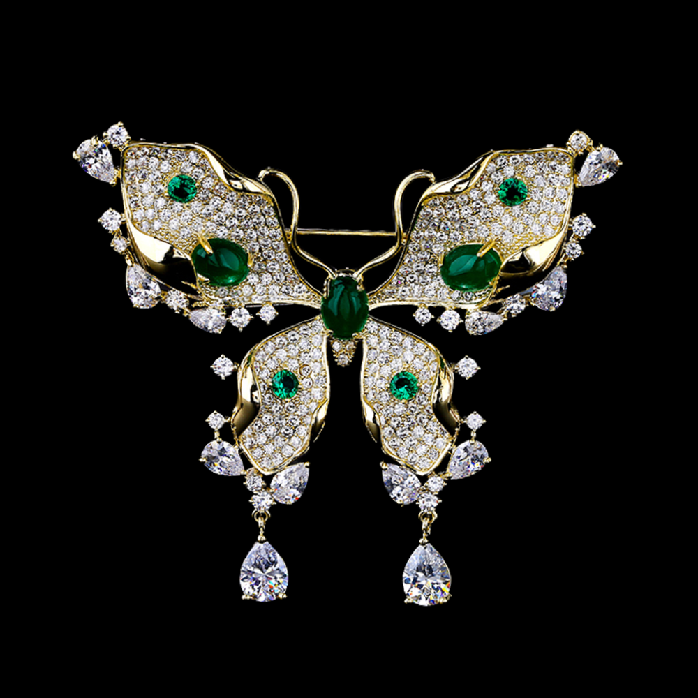 AVELIA Emerald Green Brooch​