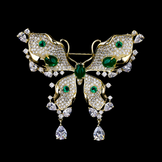 AVELIA Emerald Green Brooch​