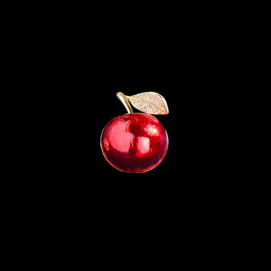 AVELIA Enamel Apple Brooch