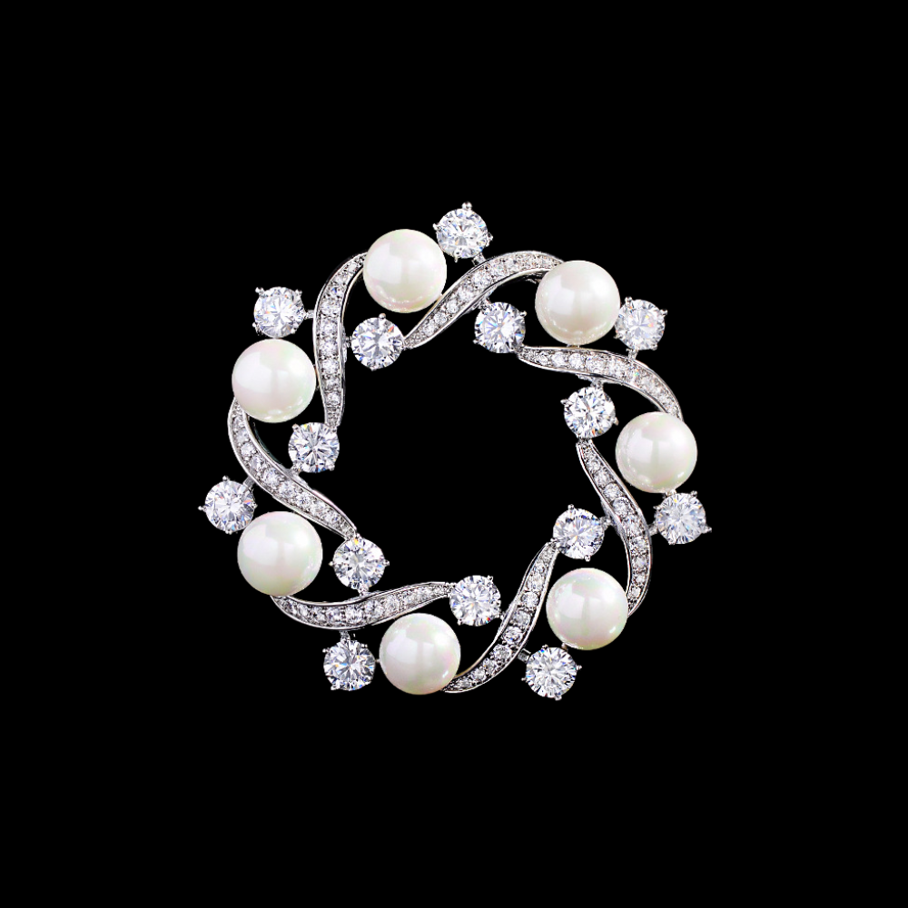 AVELIA Fortunelle Pearl Annular Brooch