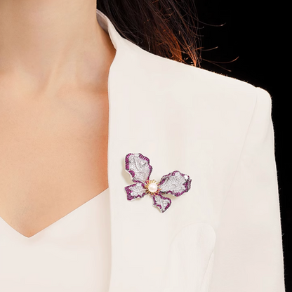 AVELIA Classic Butterfly Grace Pearl Brooch