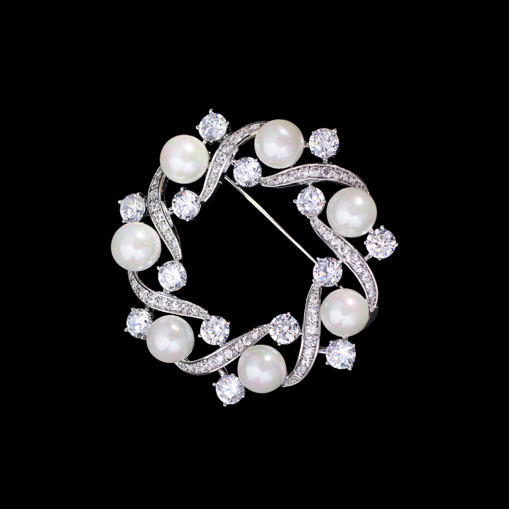 AVELIA Fortunelle Pearl Annular Brooch
