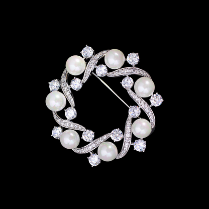 AVELIA Fortunelle Pearl Annular Brooch