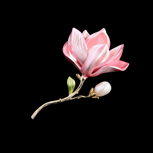 AVELIA Pink Flower Brooch