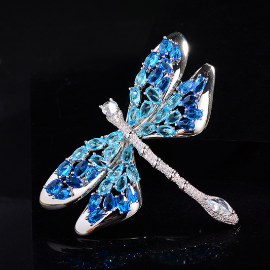 AVELIA Blue Dragonfly Brooch