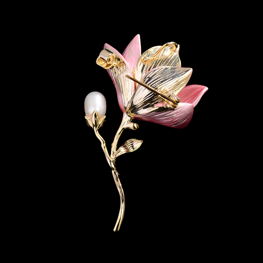 AVELIA Pink Flower Brooch