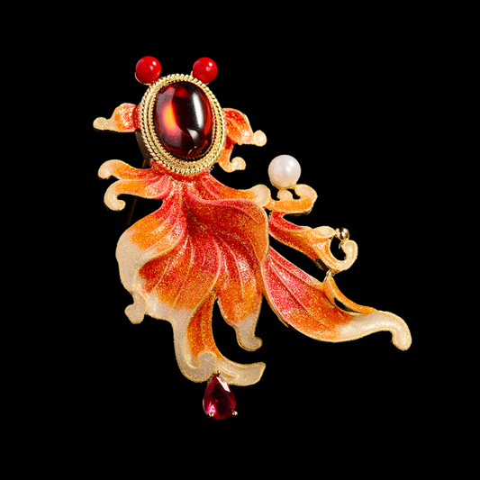 AVELIA Enamel Fish Brooch​
